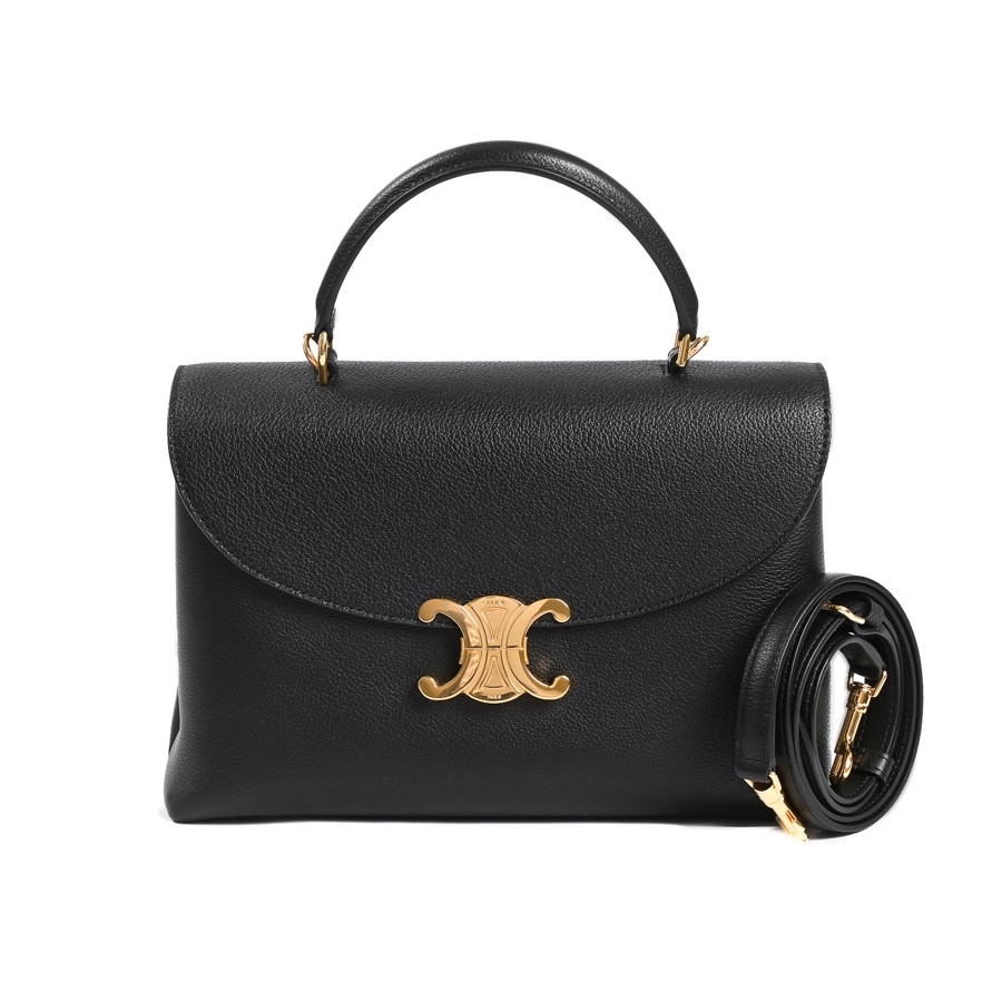 ミディアムニノバッグ(約W25xH17.5xD10.5cm(実寸) ブラック): ブランド