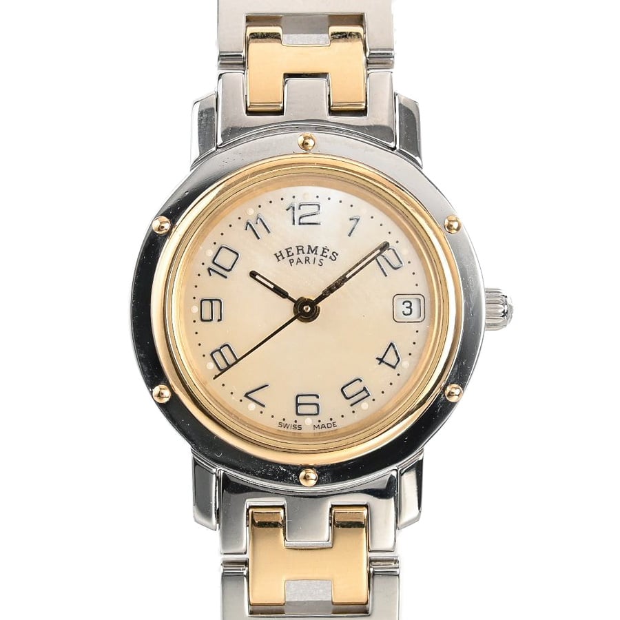 クリッパー(ケース:約24mm/ブレスサイズ:約15.5cm ホワイトシェル