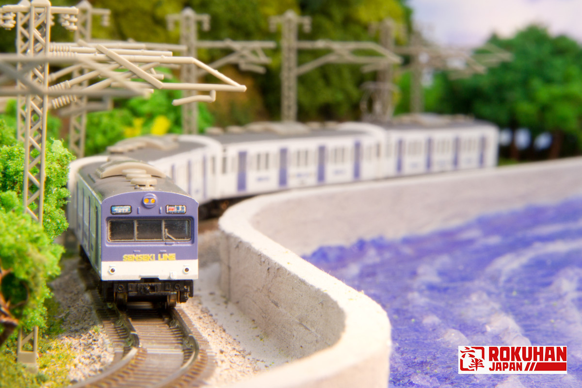 T022-15 103系 仙石線色 低運転台タイプ 4両セット 問屋様着荷日のご