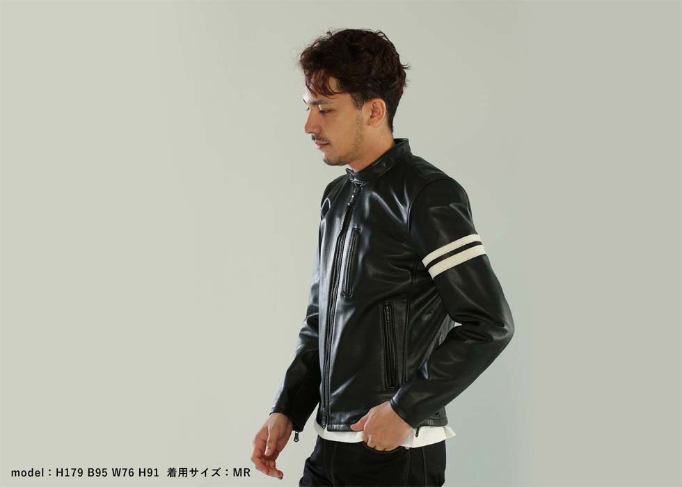 HYOD ライダース ローマンブラック 3L 美品 ローマンブラック| ライン