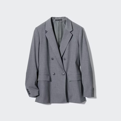 2024春夏新作】ユニクロのダブルジャケット｜オシャレできちんと感が