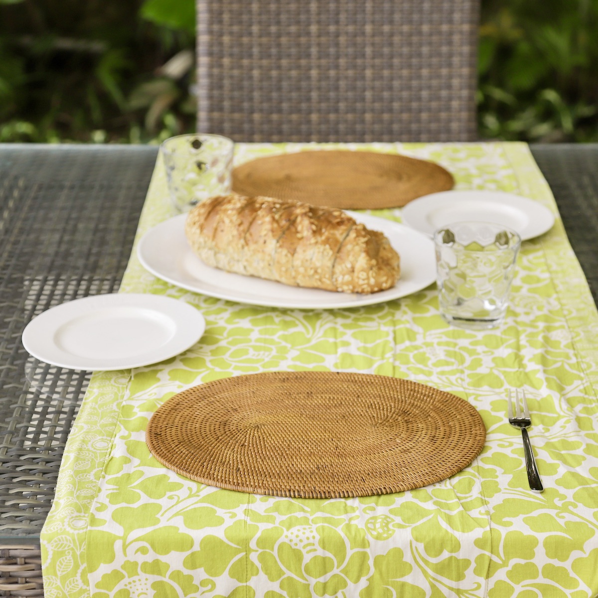 楕円ランチョンマットSサイズ 1枚 (MAT172) Rosily(ロージリー) バリ