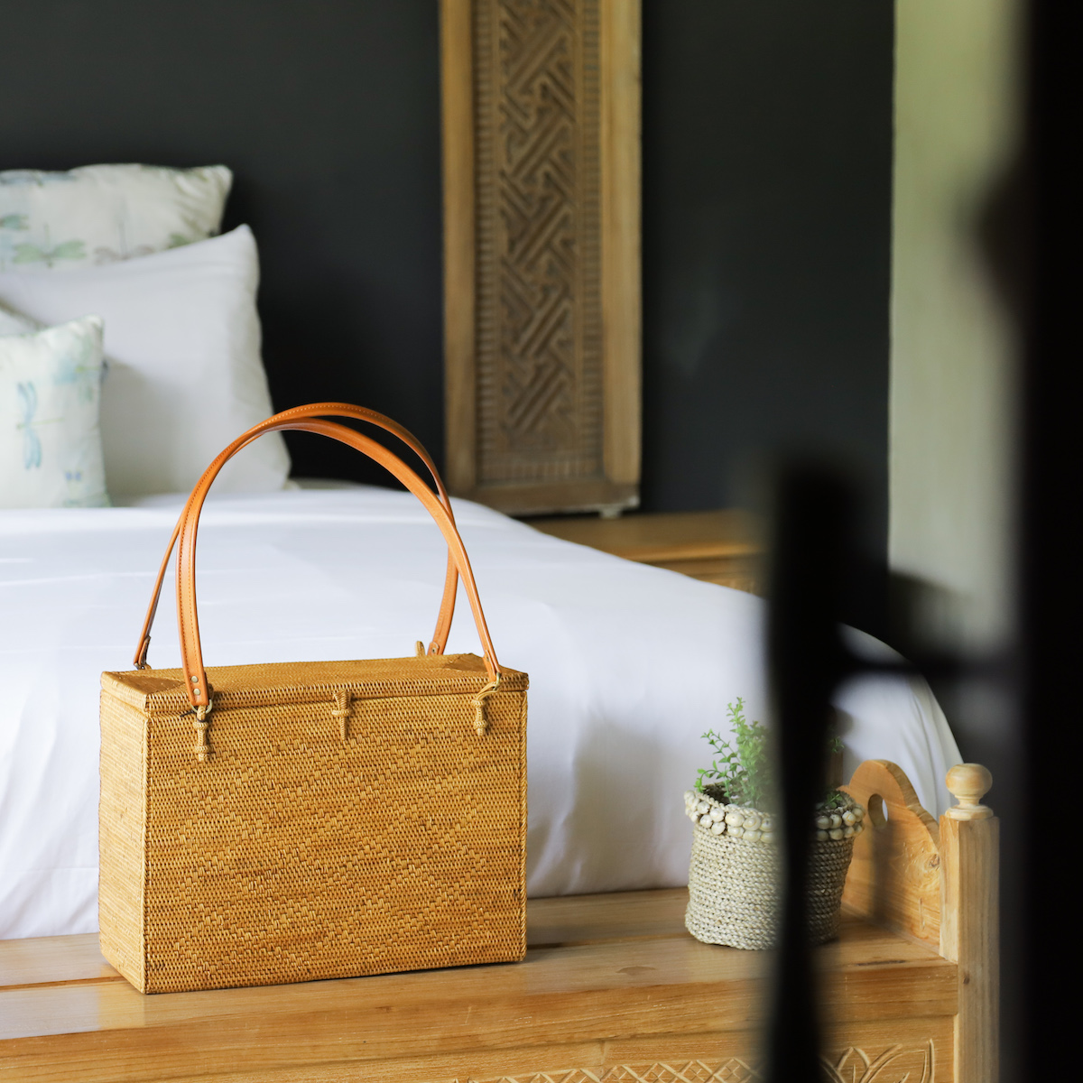 道具箱バッグLL (NAB512) Rosily(ロージリー) バリ島 アタかごバッグ