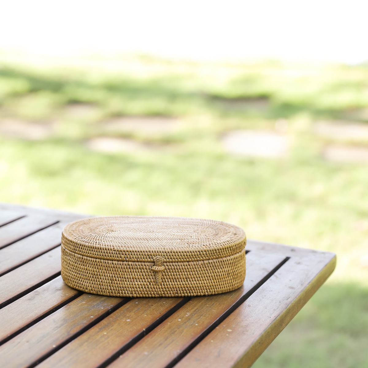 オーバル蓋付きLサイズ (BOX412) Rosily(ロージリー) バリ島 アタかご