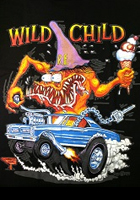 Wild Child GTO Black T-Shirt - Ed Roth's Rat Fink