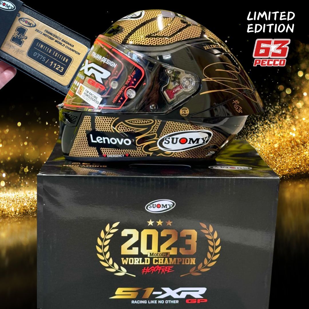 SUOMY S1-XR PECCO GOLD LIMITED EDITION 2023 WORLD CHAMPIONSHIP