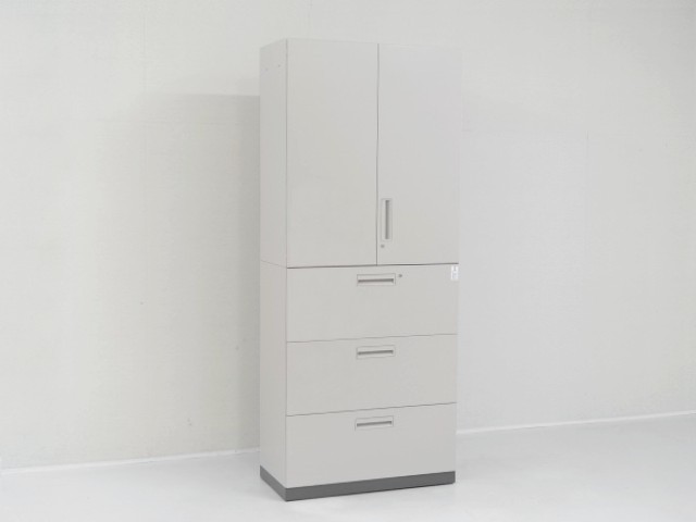 コクヨ KOKUYO⭐️書庫(本棚) ハイキャビネット／両開き＋3段ラテラル