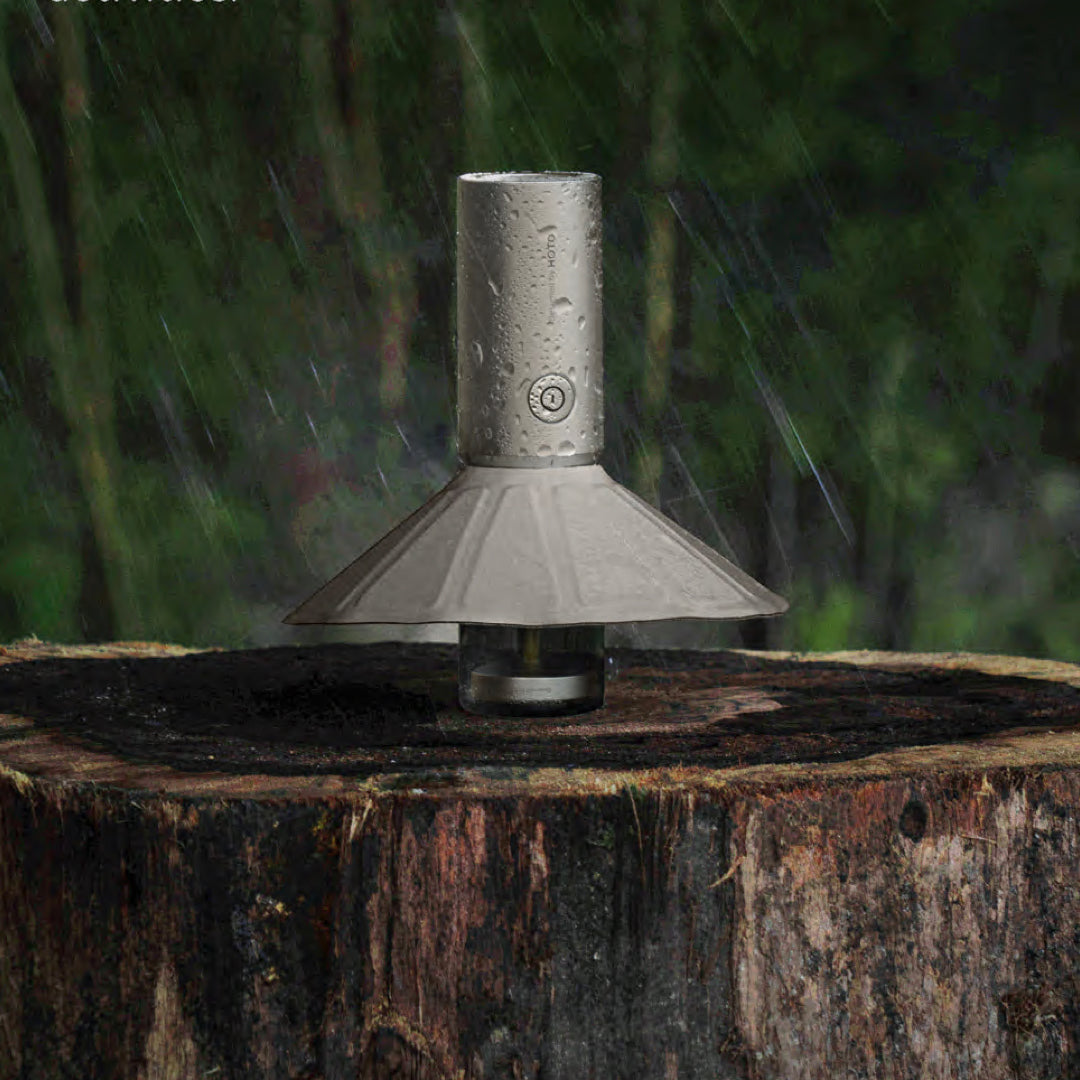 3つの光源搭載小型キャンプライト「HOTO CAMPLIGHT」 – 10 square meters