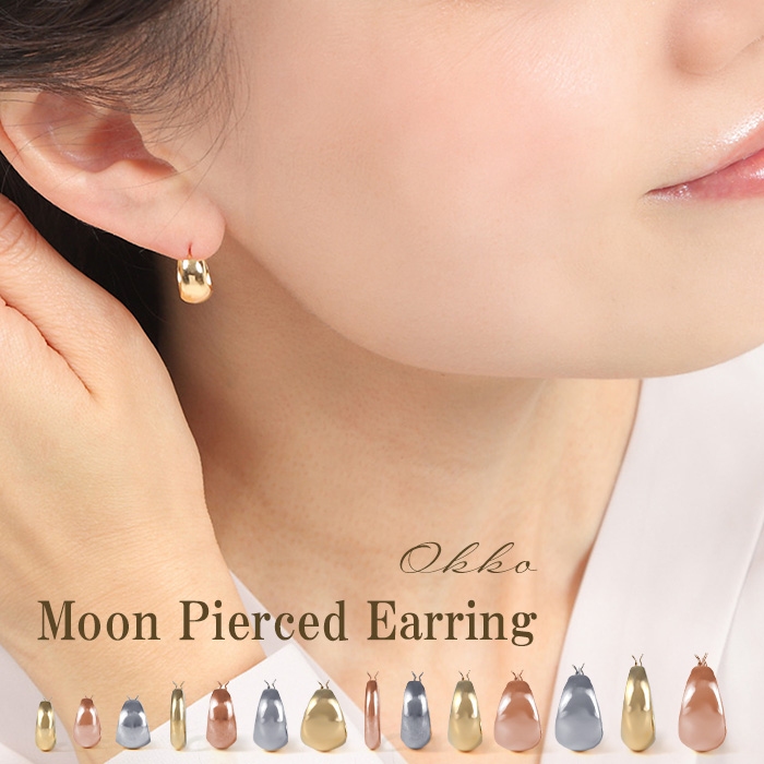 楽天市場】フープ ピアス イヤリング 18k 18金 K18 ゴールド プラチナ