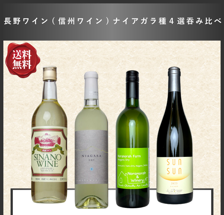 楽天市場】日本ワイン セット 【 長野ワイン(信州ワイン) ナイアガラ種