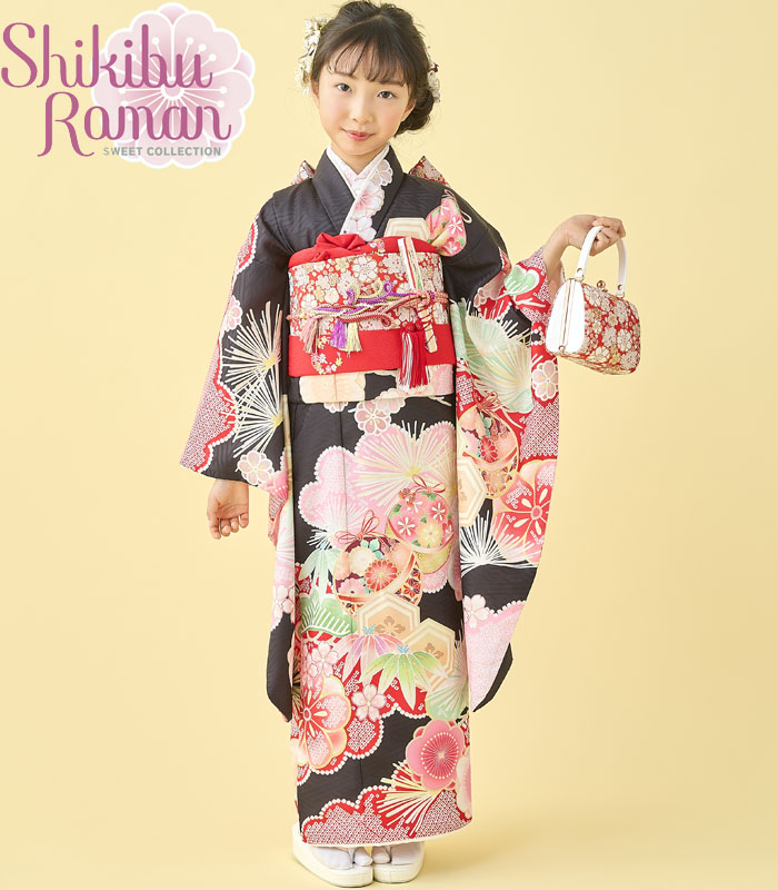 楽天市場】七五三 753 着物 7歳 女の子 着物フルセット 式部浪漫