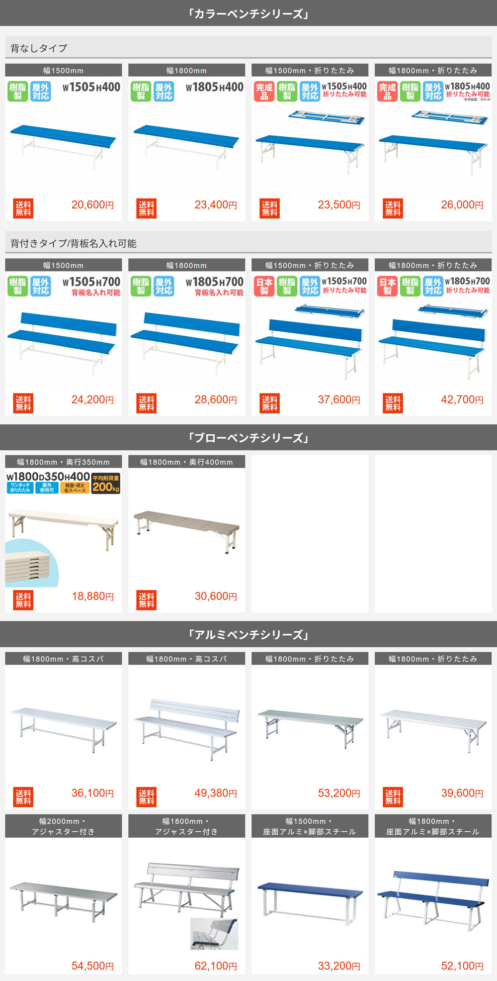 楽天市場】ベンチ 長椅子 180cm 背無し 青 色つき 腰掛け 選手用 休憩