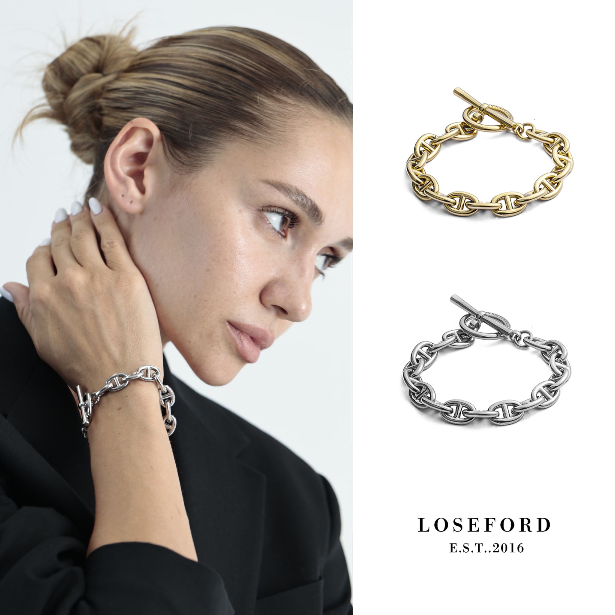 楽天市場】【楽天ランキング1位】アンカーチェーン ブレスレット