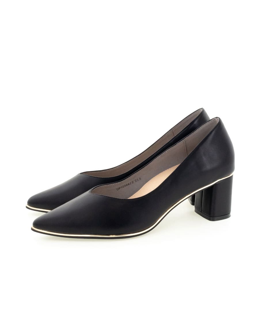 SALE】3E幅広 ソフト VカットゴールドピースパンプスRANDA公式サイト