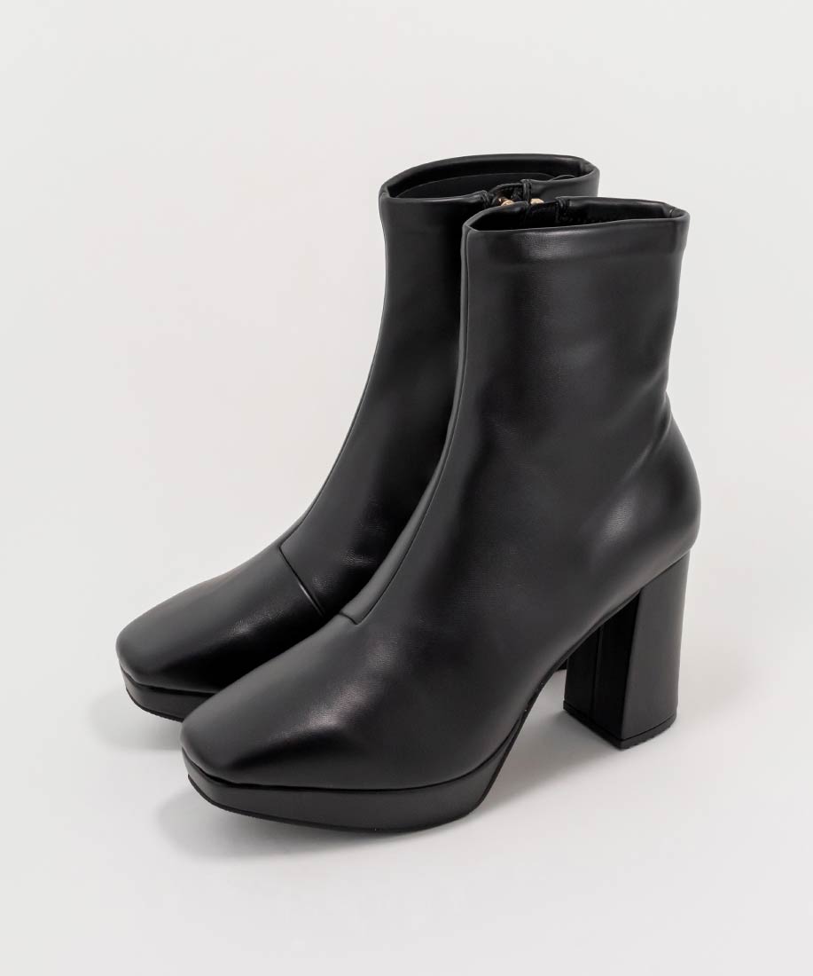 ストレッチ チャンキーヒールショートブーツRANDA公式サイト