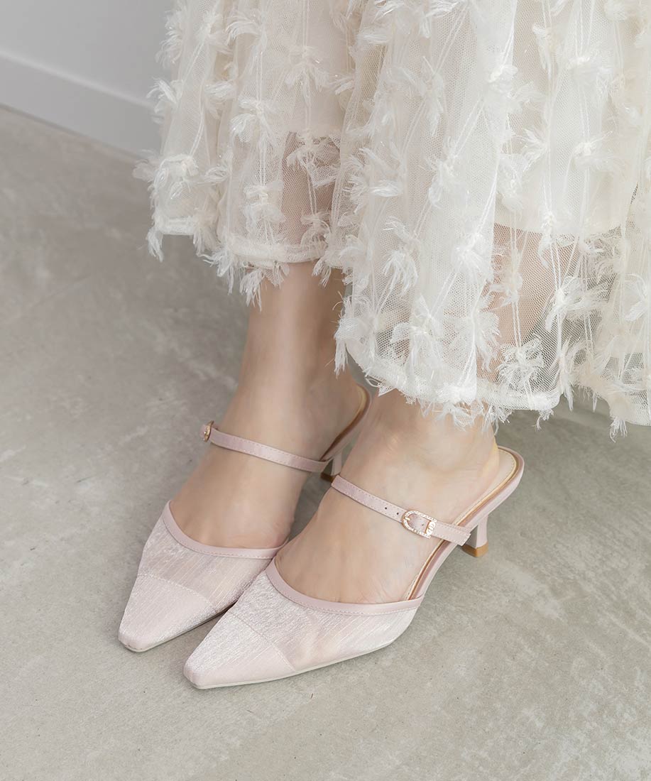 ビジューバックルシアーミュールパンプスRANDA公式サイト