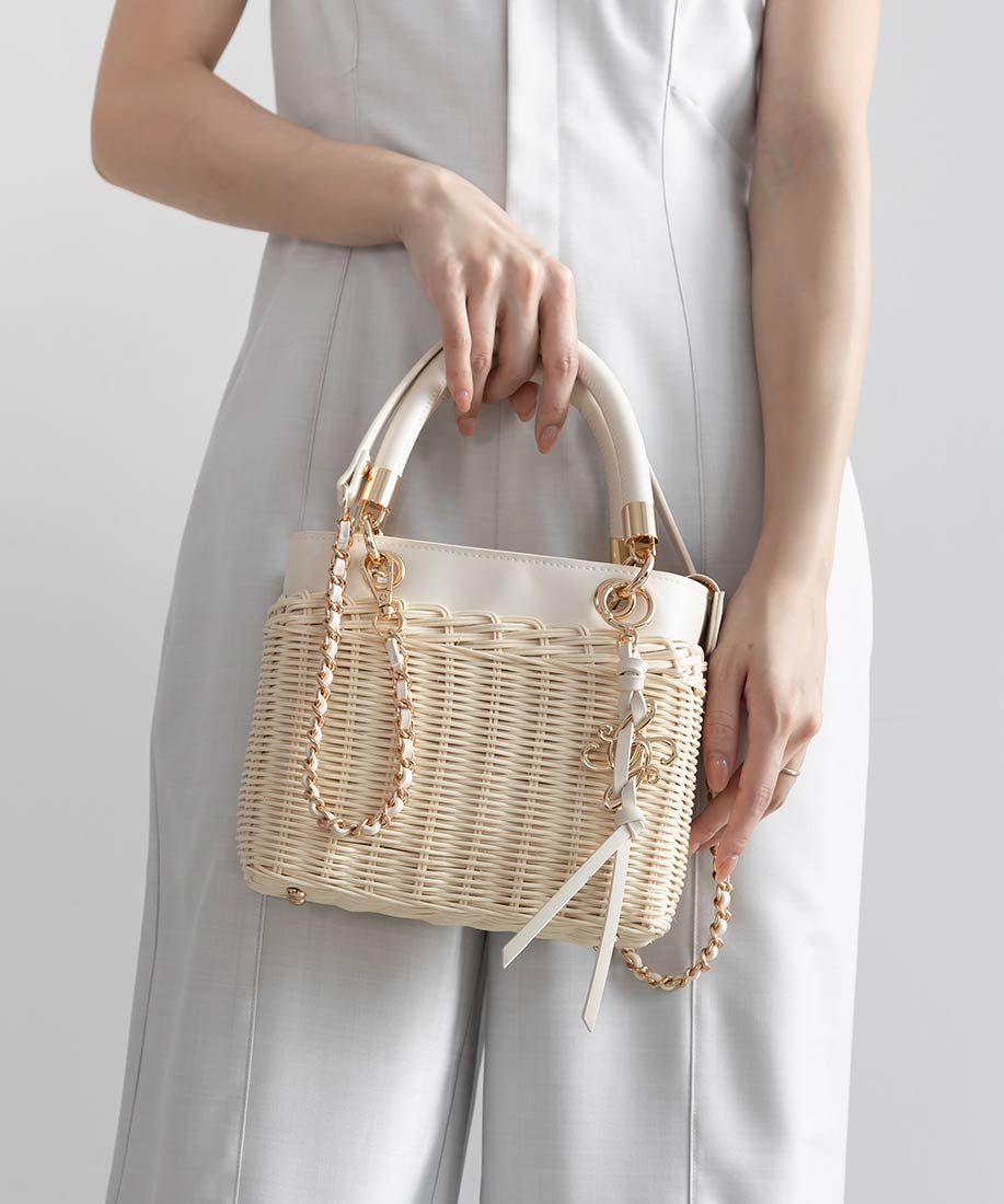 2WAY ラタンスクエアハンドバッグRANDA公式サイト