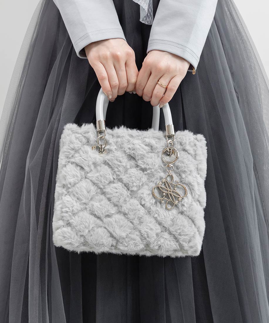 2WAY ファーキルティングハンドバッグRANDA公式サイト