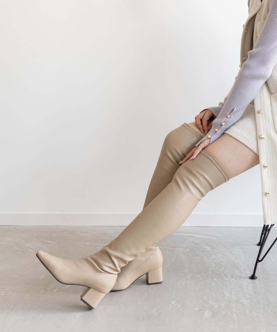 SALE】晴雨兼用 ストレッチニーハイブーツ｜RANDA公式サイト