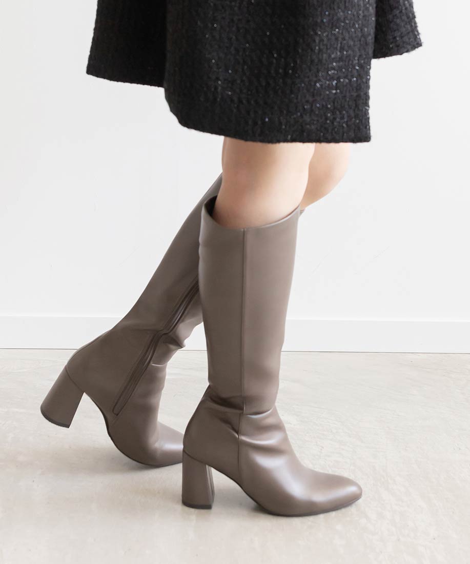 SALE】晴雨兼用 チャンキーヒールロングブーツRANDA公式サイト