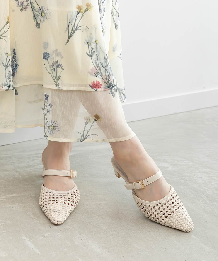 メッシュストラップミュールパンプスRANDA公式サイト