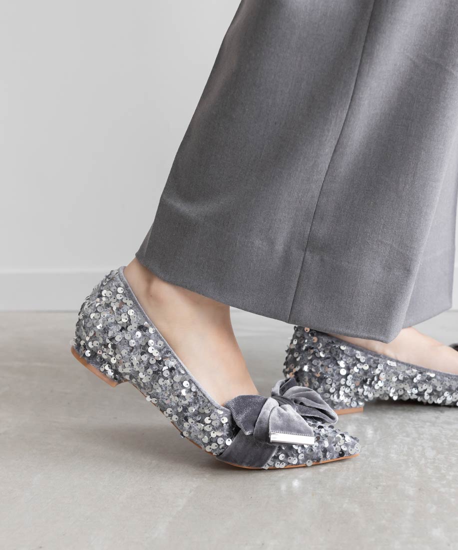 SALE】ベロアリボンフラットシューズRANDA公式サイト
