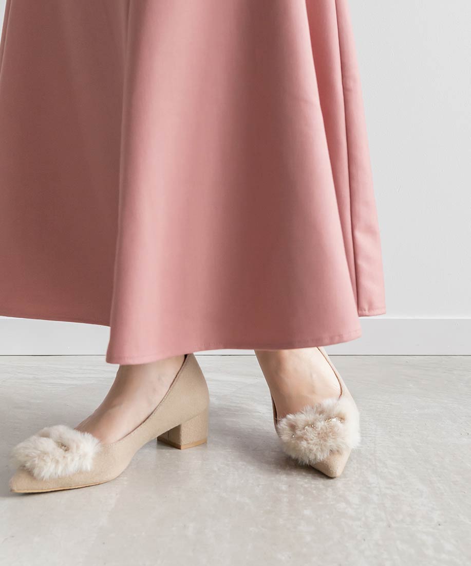 SALE】2WAY ビジュー×ファーパーツパンプスRANDA公式サイト