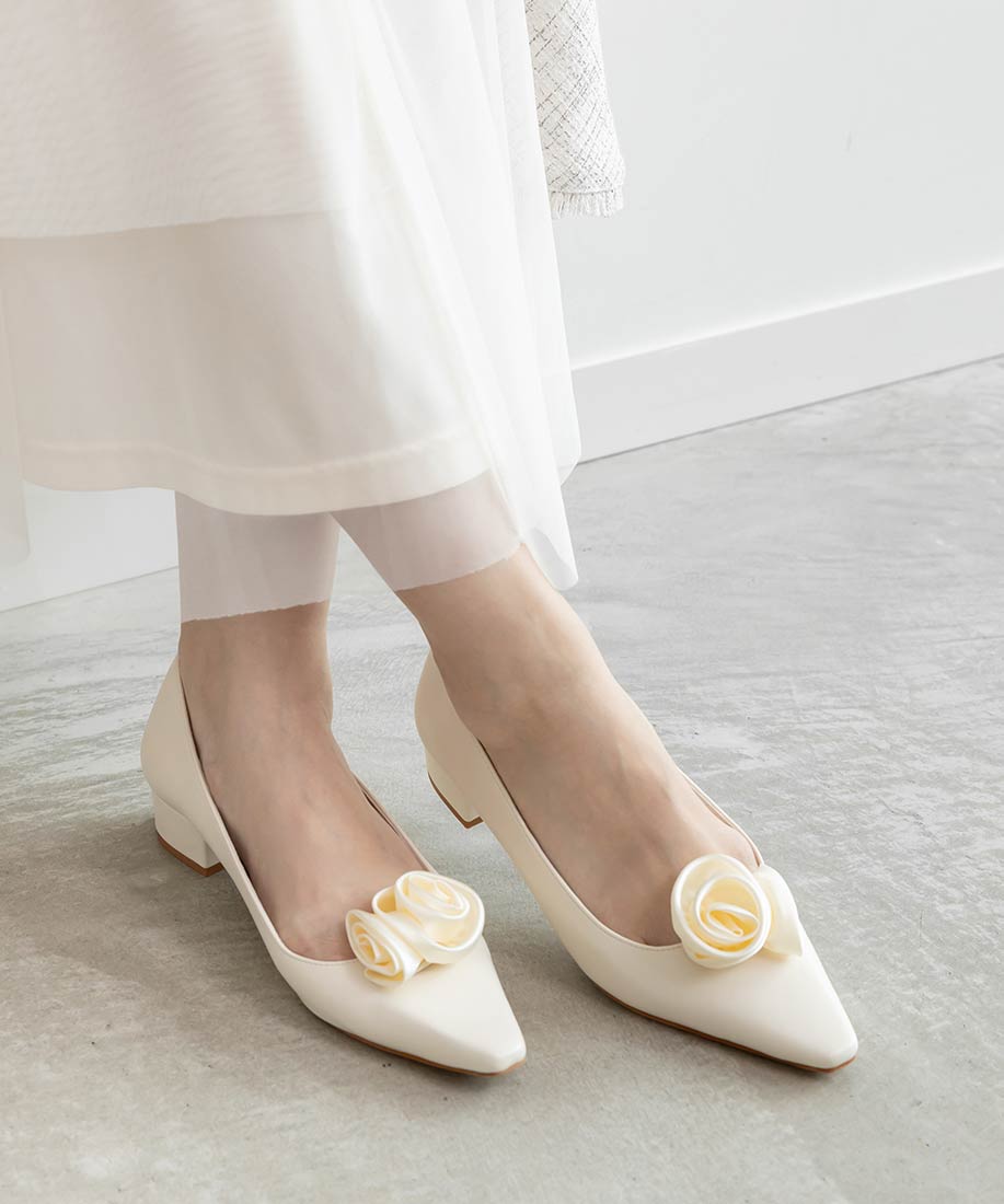 SALE】2WAY ローズモチーフフラットパンプスRANDA公式サイト