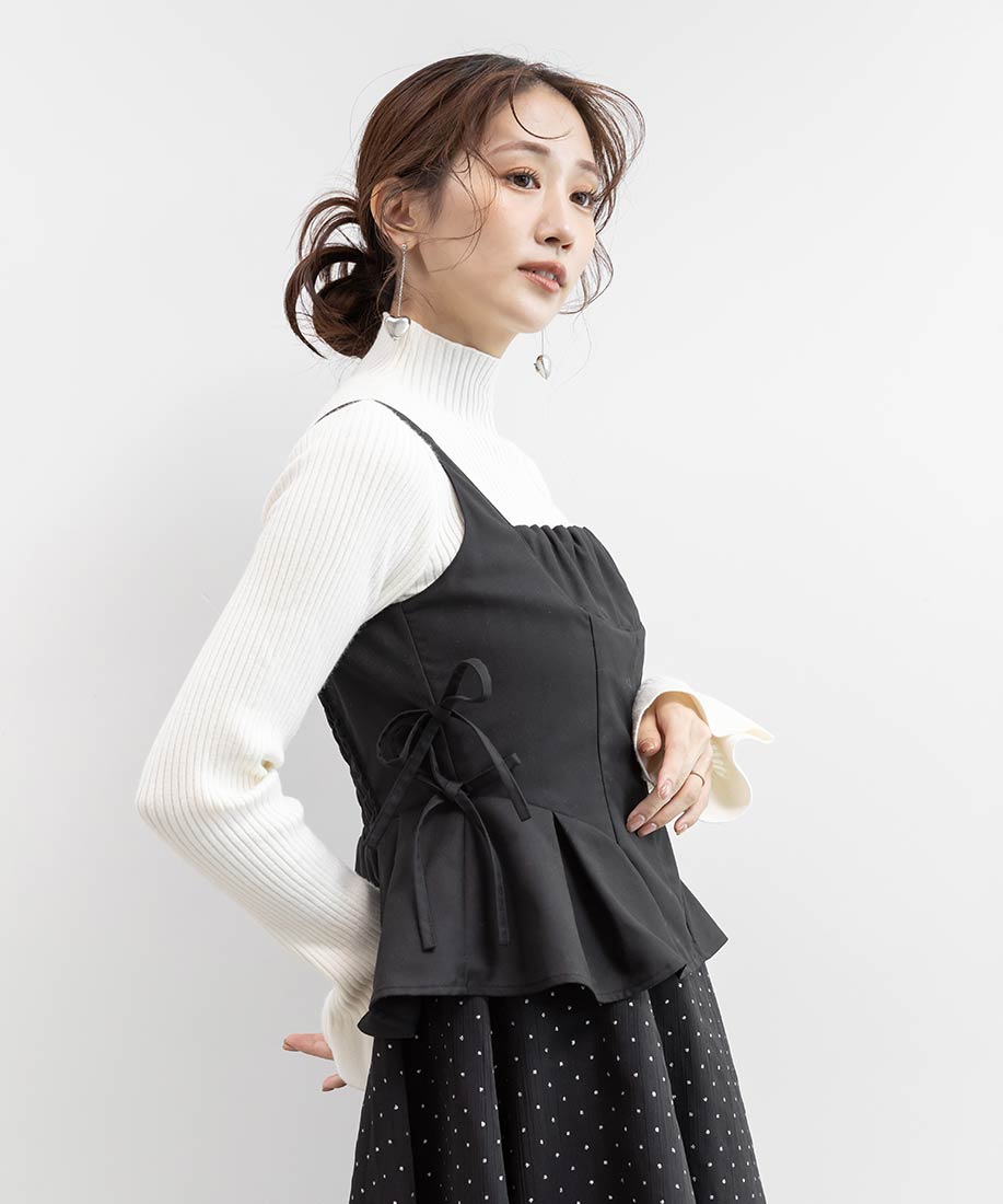 SALE】ペプラムリボンワンピースRANDA公式サイト