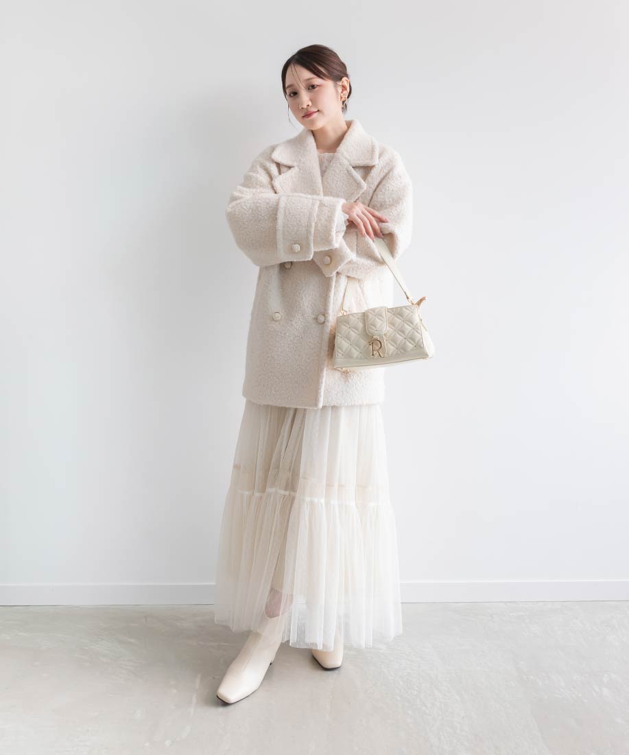 晴雨兼用 スクエアトゥミドルヒールショートブーツRANDA公式サイト