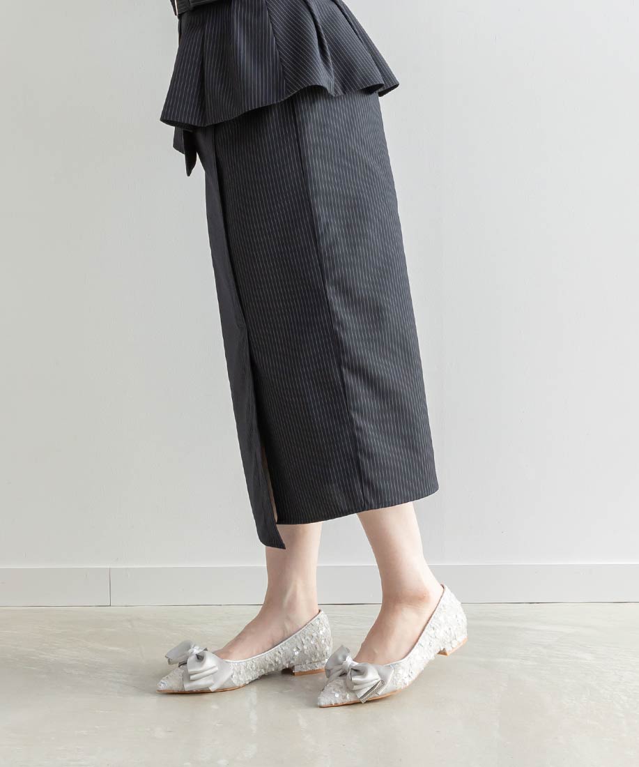 リボンデザインフラットシューズRANDA公式サイト