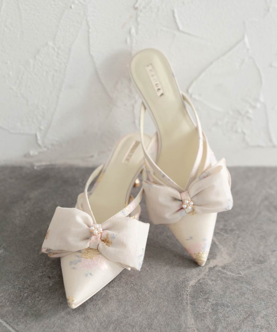 シアーリボンミュールパンプスRANDA公式サイト