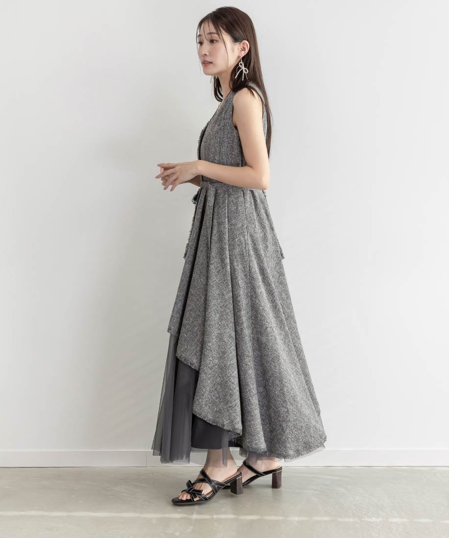 チュールレイヤードジャケットワンピースRANDA公式サイト