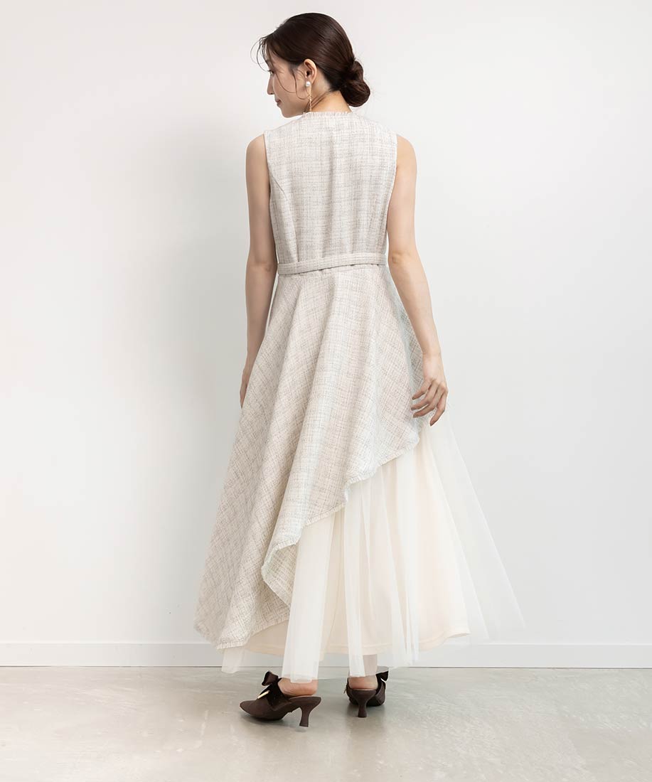 チュールレイヤードジャケットワンピースRANDA公式サイト