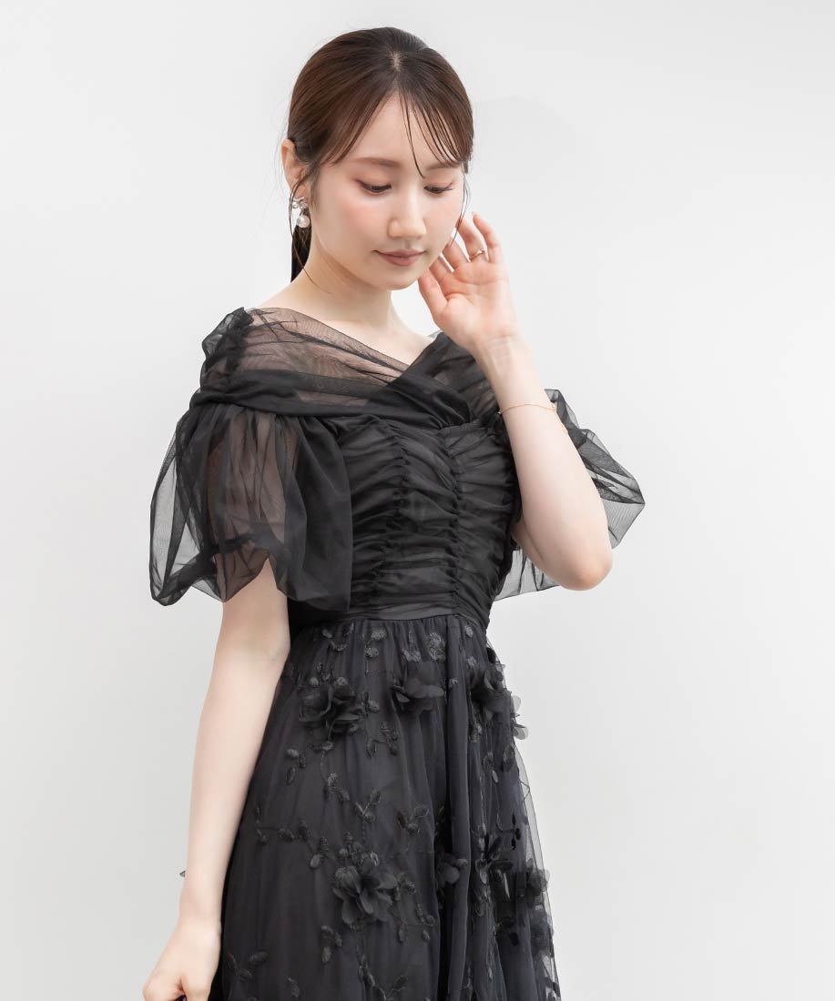 SALE】3Dフラワー刺繍オフショルワンピースRANDA公式サイト