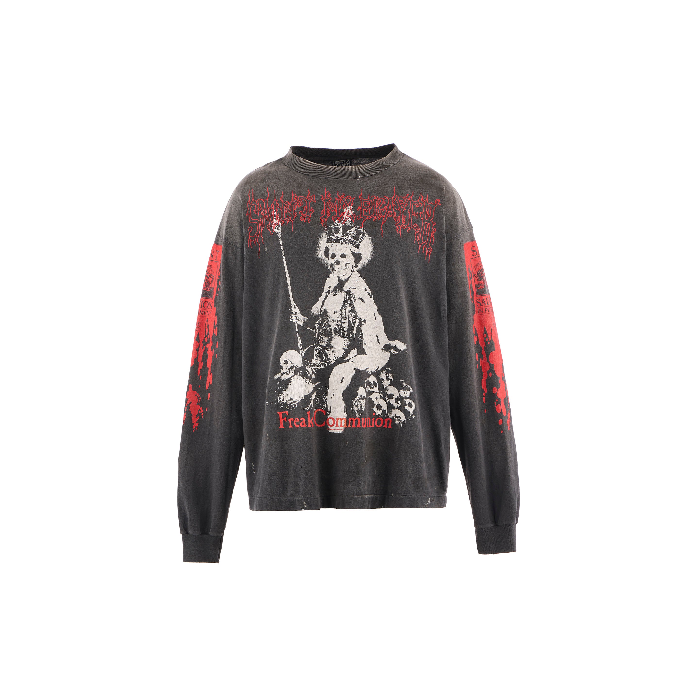 SAINT Mxxxxxx]LS TEE/SAINT IS A KISS/BLACK(SM-HR1-0000-028) – R&Co.