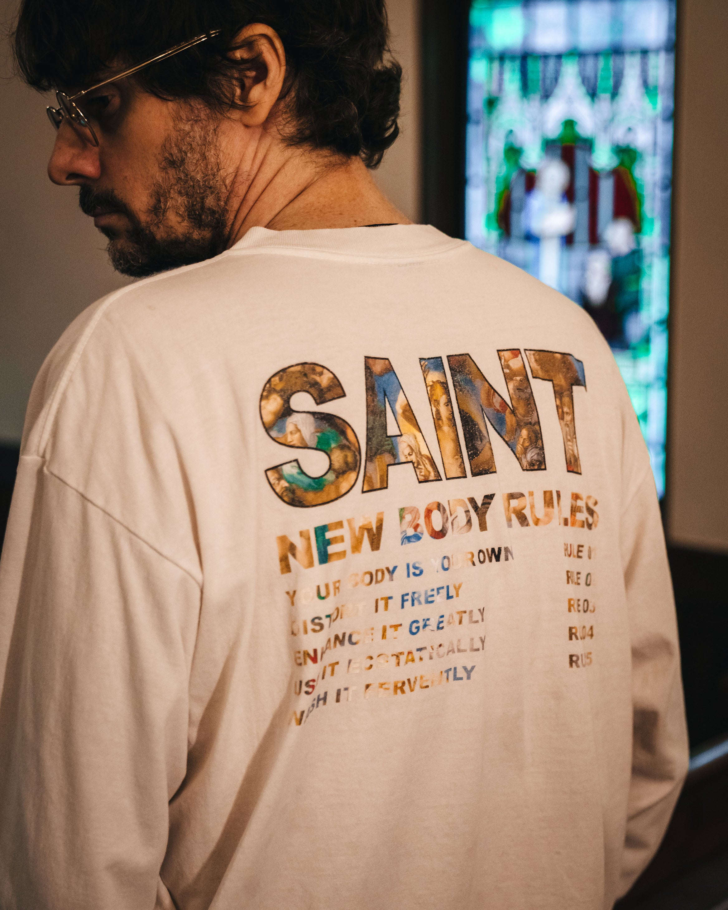SAINT Mxxxxxx]LS TEE/NEW BODY RULES/WHITE(SM-HR1-0000-035) – R&Co.