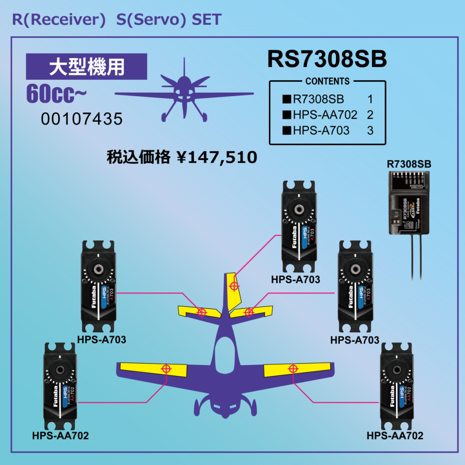 サーボセット（飛行機） | 双葉電子工業株式会社 ラジオコントロール