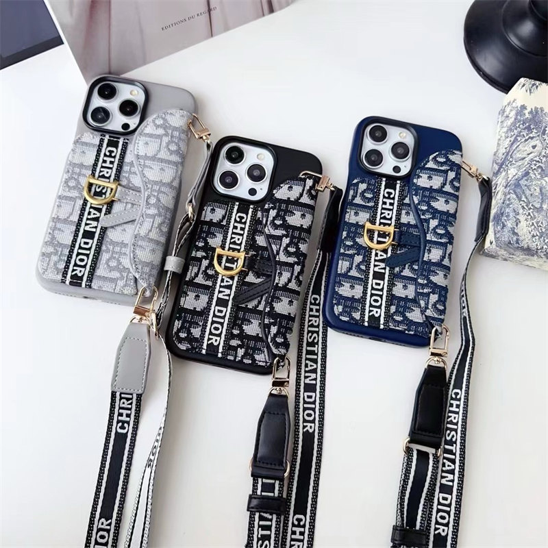 iphone16 ケース ショルダー ハイブランド dior 風 スマホケース