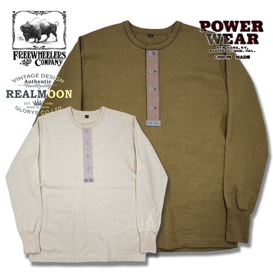 FREEWHEELERS L/SヘンリーネックTee No.2435001 