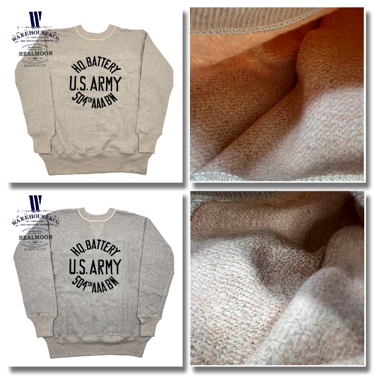 WAREHOUSE スウェット No.WHC-403HQB フリーダムスリーブ 