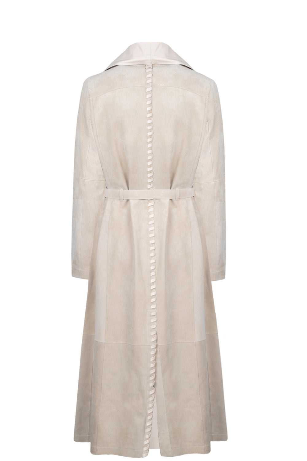 HERMÈS Coat Suede Leather Beige – REAWAKE