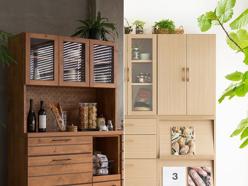 食器棚やキッチンカウンターの種類は？基本の3タイプをご紹介 ｜家具