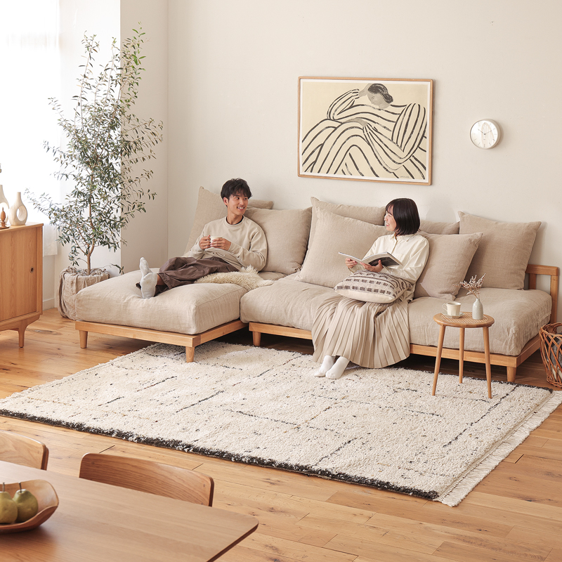 ラグマット BIANCA LINE-DOT 四角形タイプ ｜家具・インテリア通販 Re