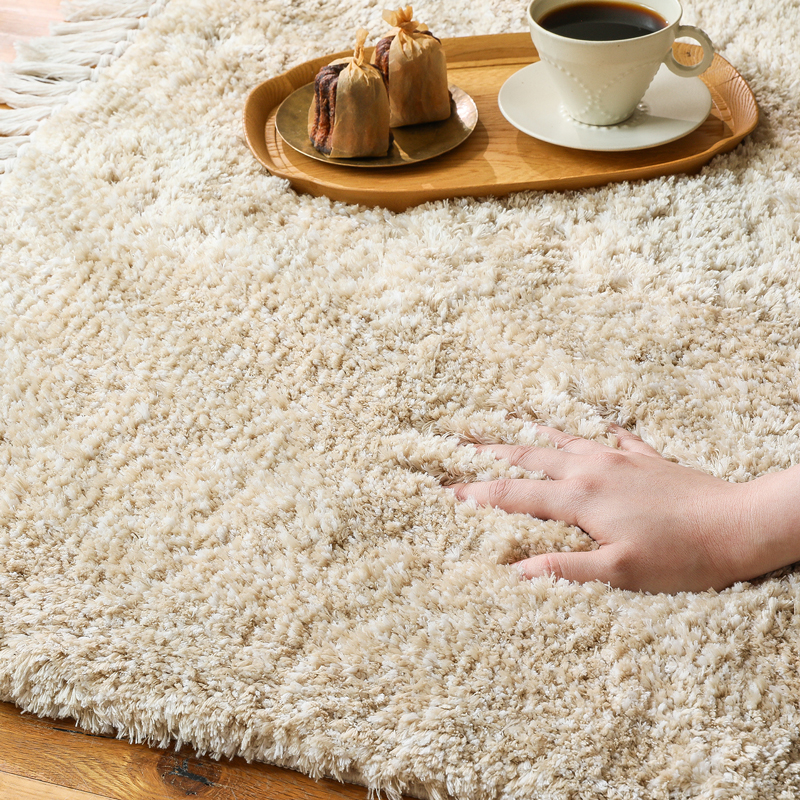 洗える 高密度ボリュームラグマット LUCE Natural ｜家具・インテリア