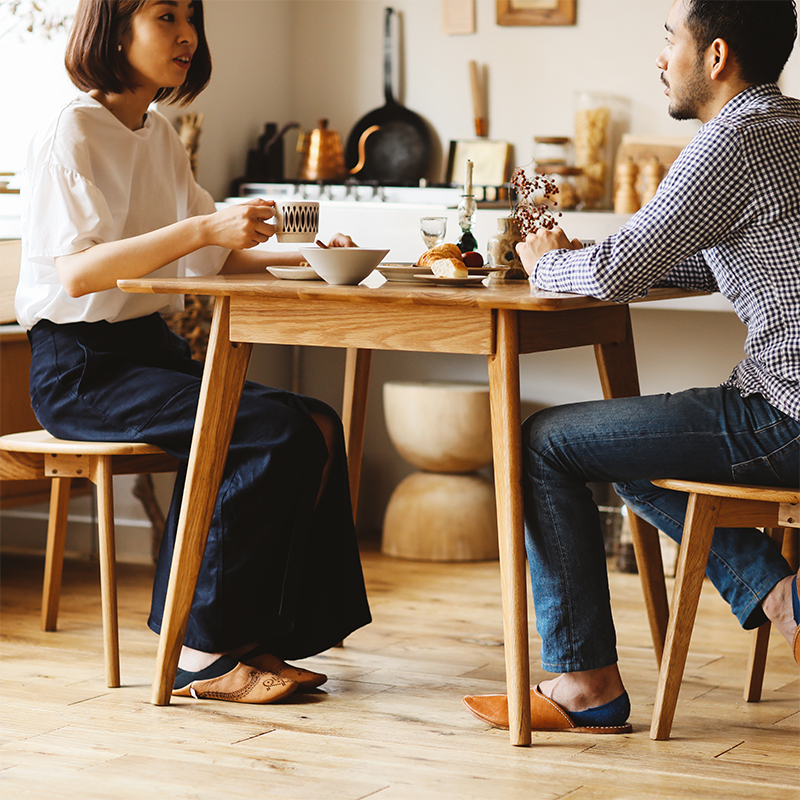 ダイニングテーブル RIVER 幅80cmタイプ ｜家具・インテリア通販 Re