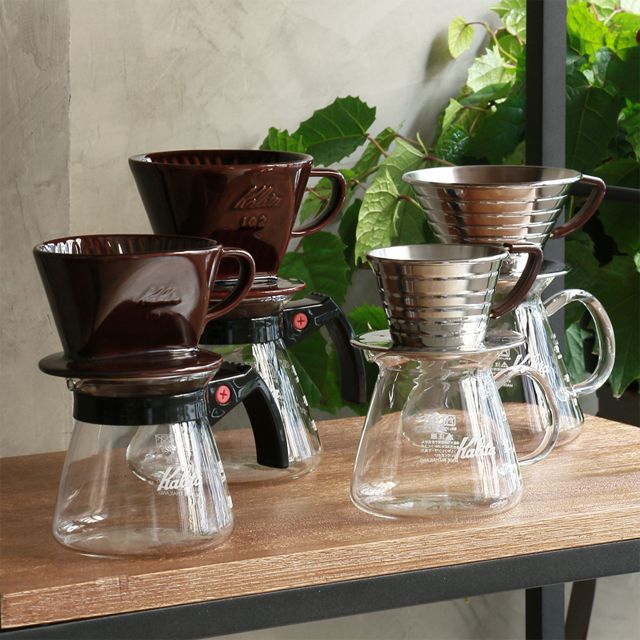 Kalita 陶器製コーヒードリッパー ロトブラウン ｜家具・インテリア