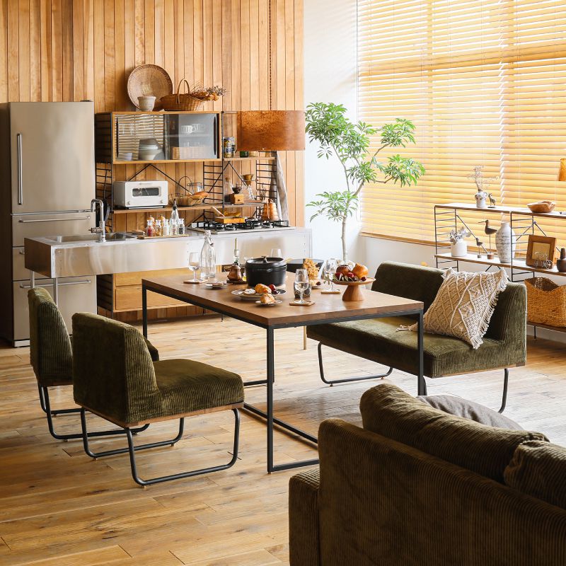 160ダイニング4点セット WIRY／BR Aタイプ ｜家具・インテリア通販 Re