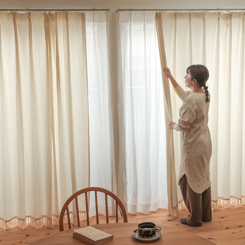 ドレープ-ダブルガーゼカーテン Soa ｜家具・インテリア通販 Re:CENO