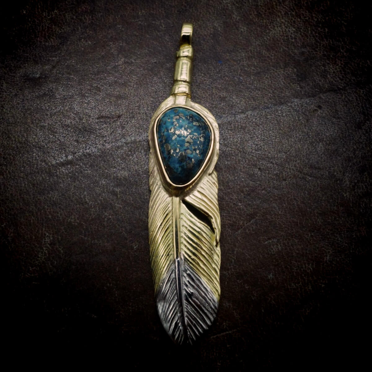 REDMAN 先金ターコイズフェザー 1月31日(金)12:00発売】<br> ＜New Arrivals.＞ターコイズ付きフェザー